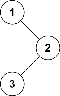 算法：94. 二叉树的中序遍历