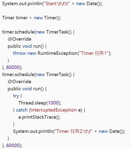 java timer里 autowired报错_为什么不建议使用TimerCSDN博客