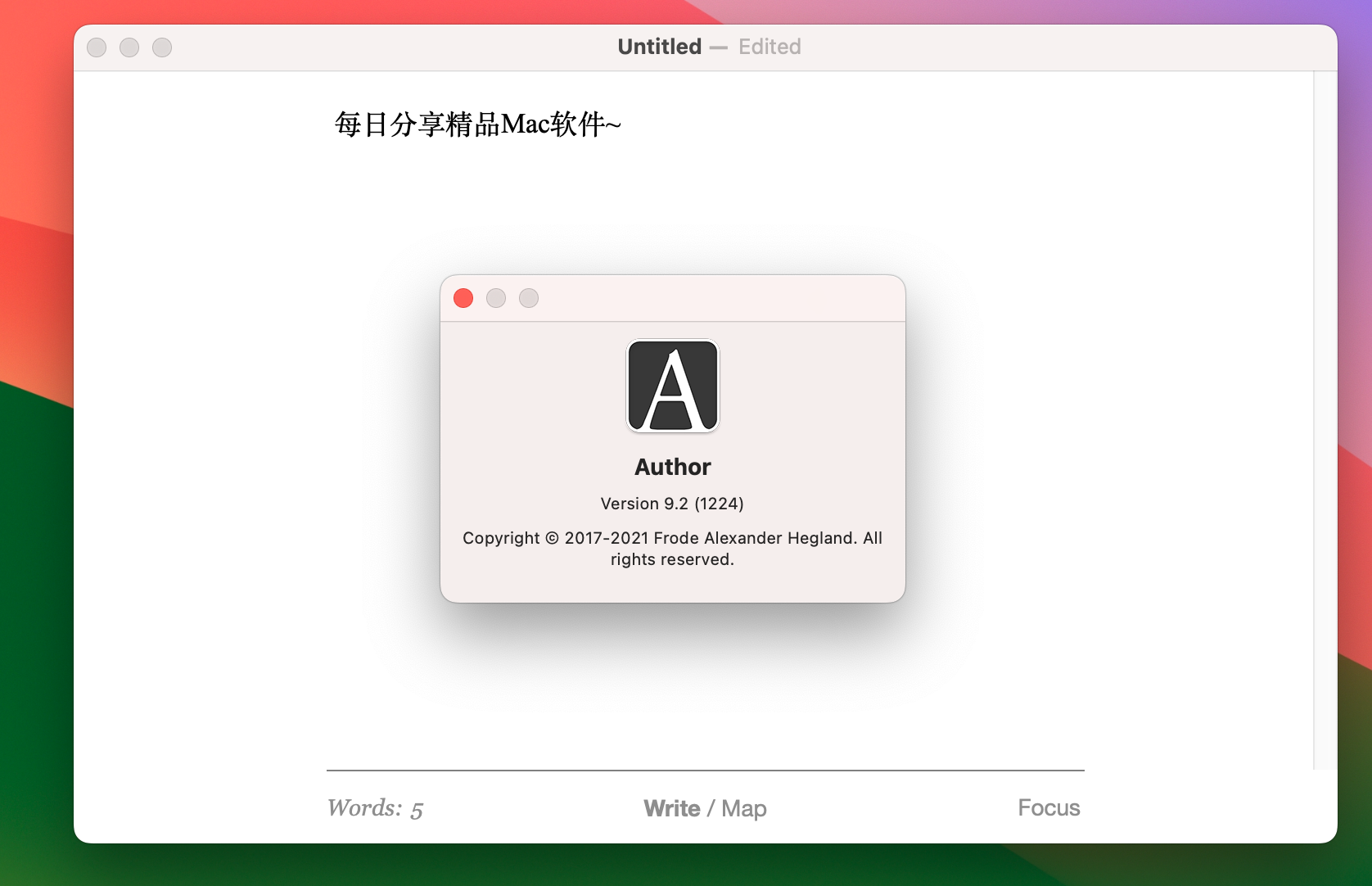 Author for Mac v9.2 - 文档编辑工具