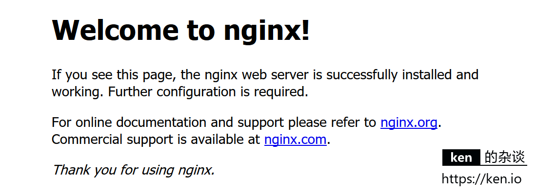 Nginx Welcome