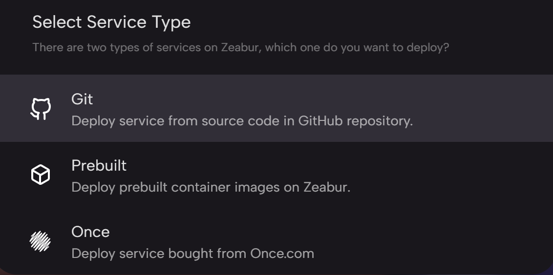 zeabur git