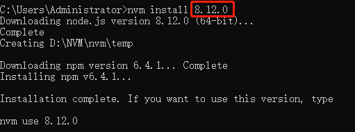 nvm install