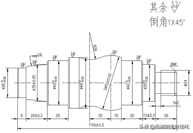 數控g71編程實例帶圖數控機床編程實例圖紙程序