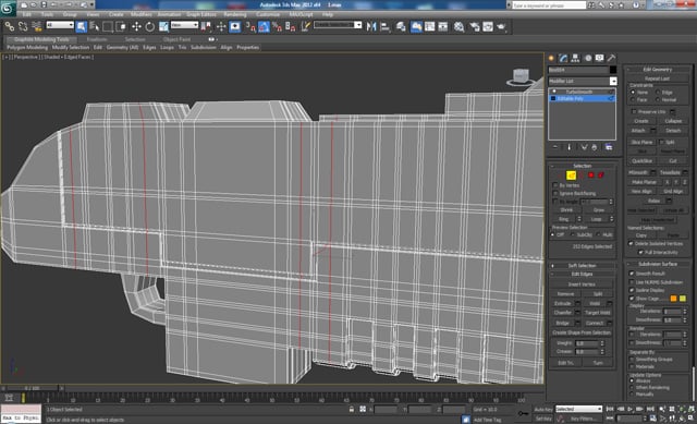 3D 工作室最大建模教程未来派螺栓枪