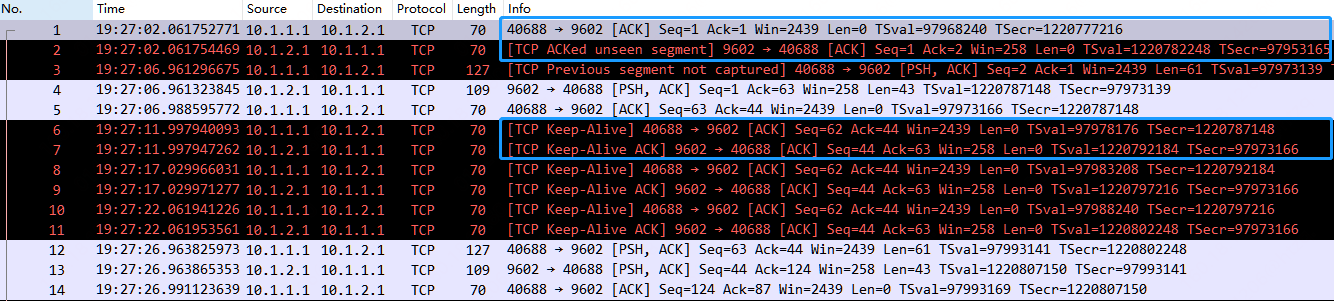 TCP Analysis Flags 之 TCP Keep-Alive