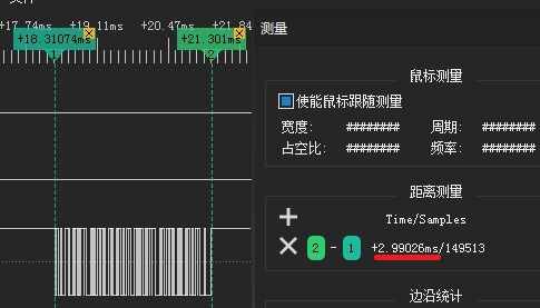 每帧数据时长为3ms