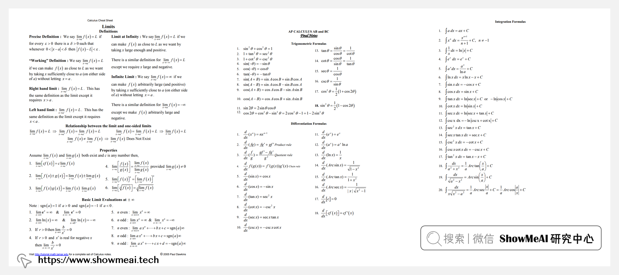 MATH100; Calculus I; 微积分Ⅰ