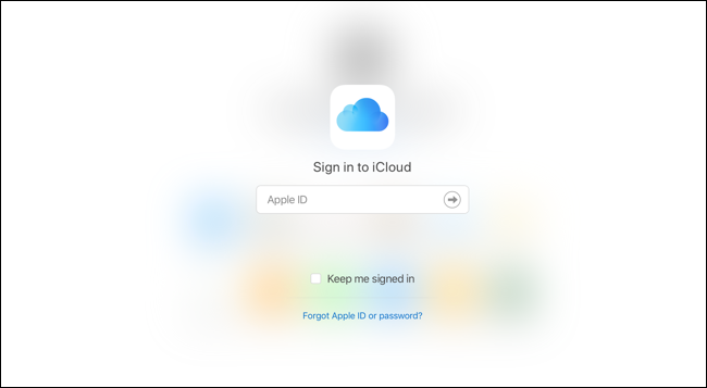 Sign in to iCloud.