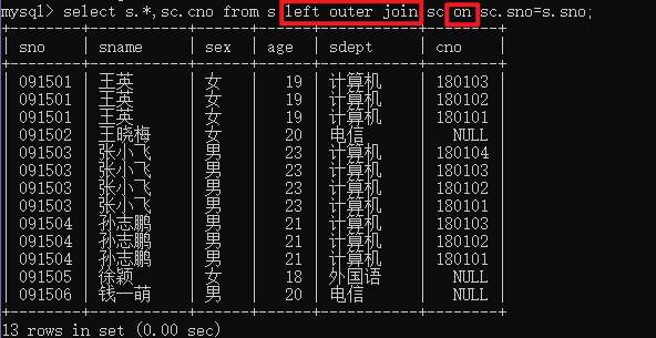 Sql之连接查询 Sql连接查询 Csdn博客