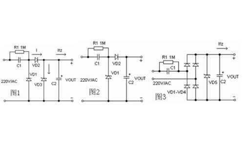 简单阻容降压电路图安规电容器降压原理及应用电路
