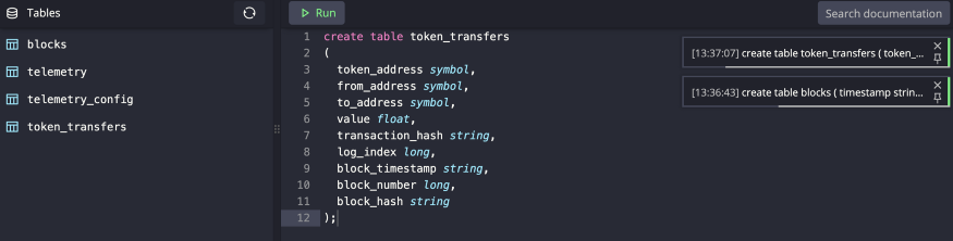 streaming ethereum data to questdb