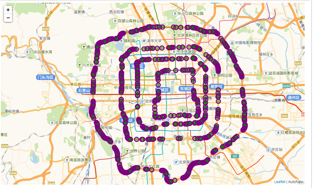 厉害了我用python精确画出了北京五环