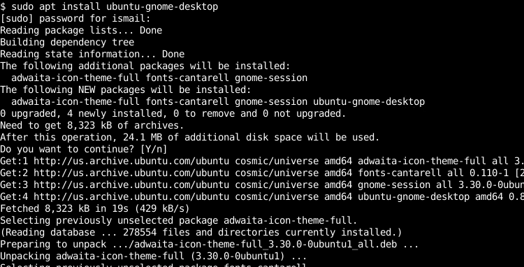 Install Complete Gnome Desktop 
