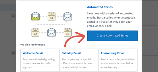 Create an automated series of welcome emails Create an automated series of welcome emails