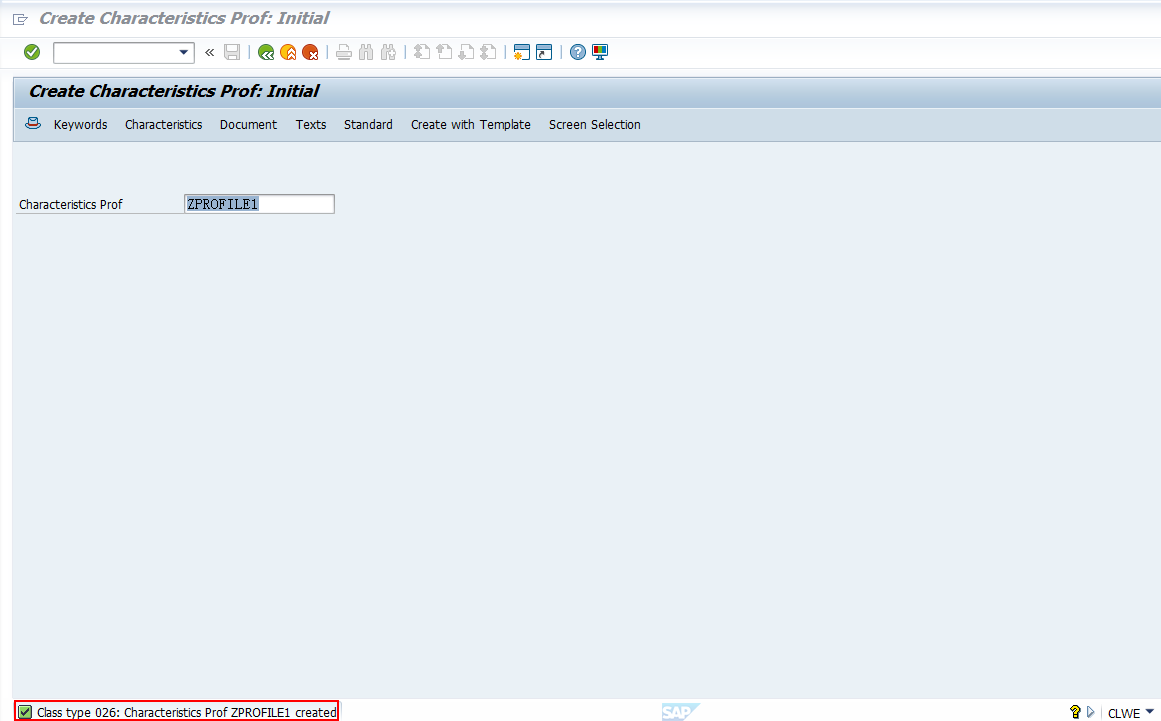 SAP RETAIL ļ(Characteristic Profile) I