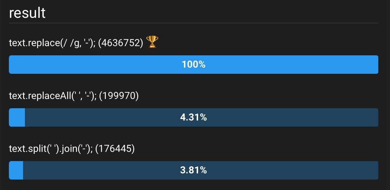 Benchmark in Safari