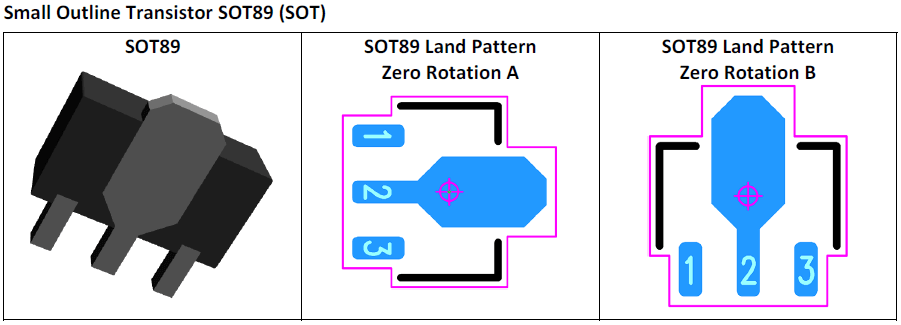 Small Outline Transistor SOT89 (SOT)