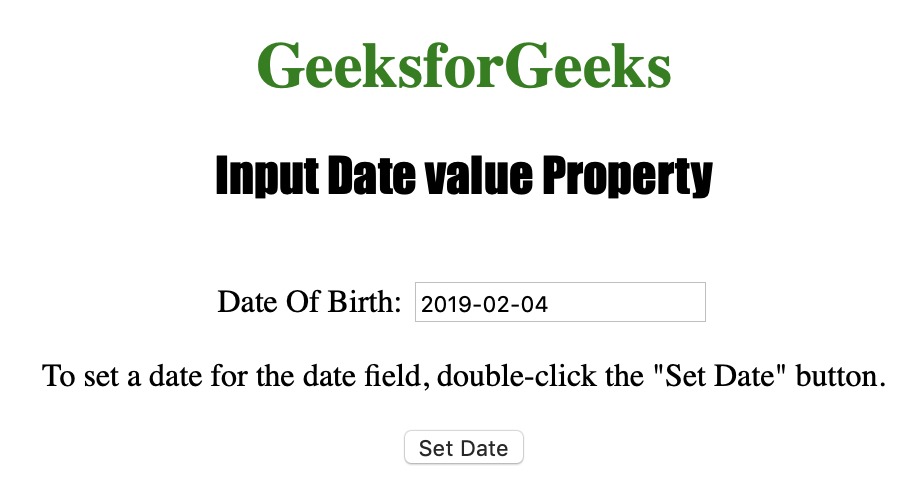 html日期属性取值,HTML Input Date value用法及代码示例-CSDN博客