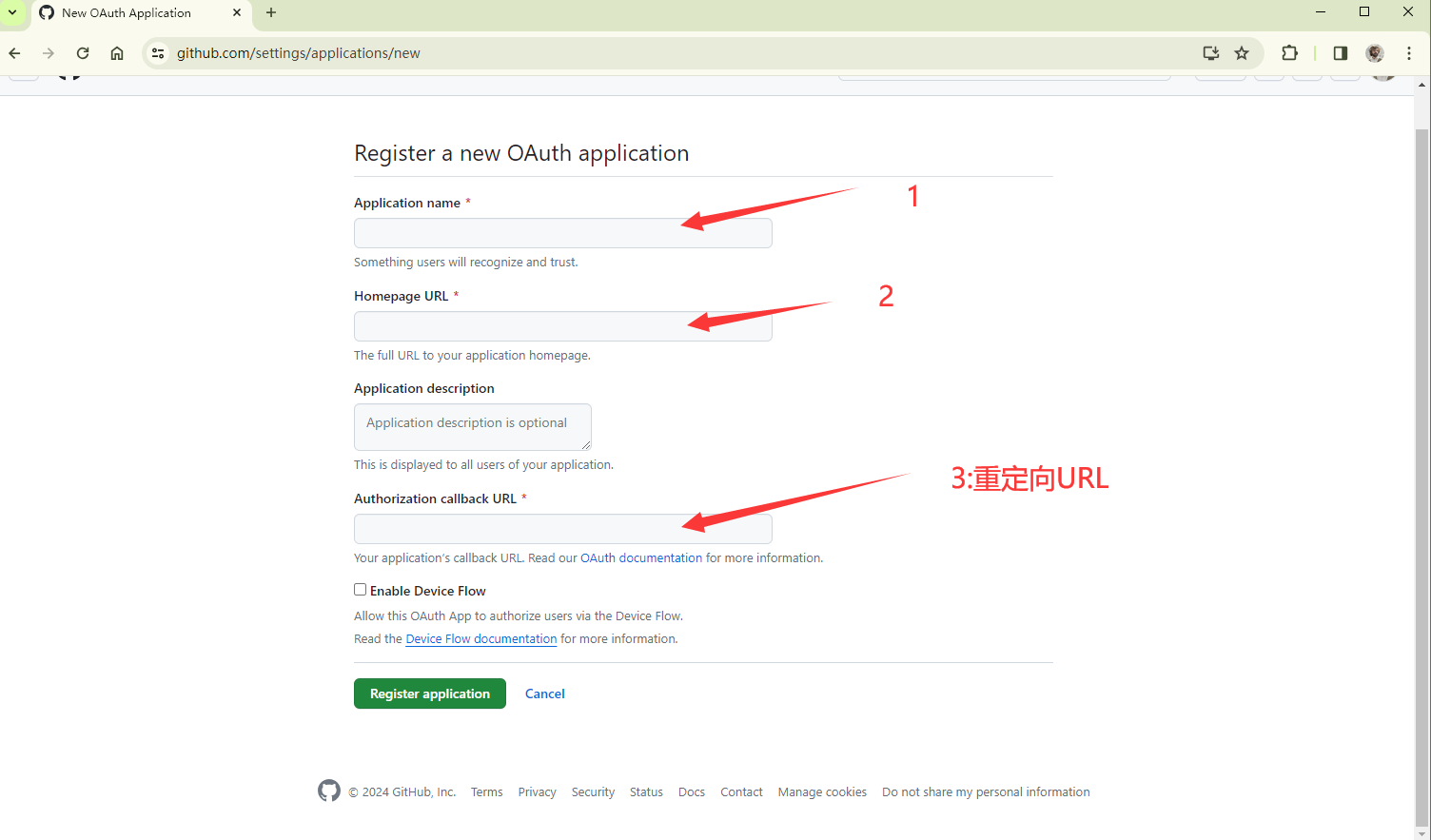 Github Set OAuth