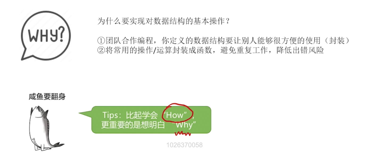 为什么要实现对数据结构的基本操作