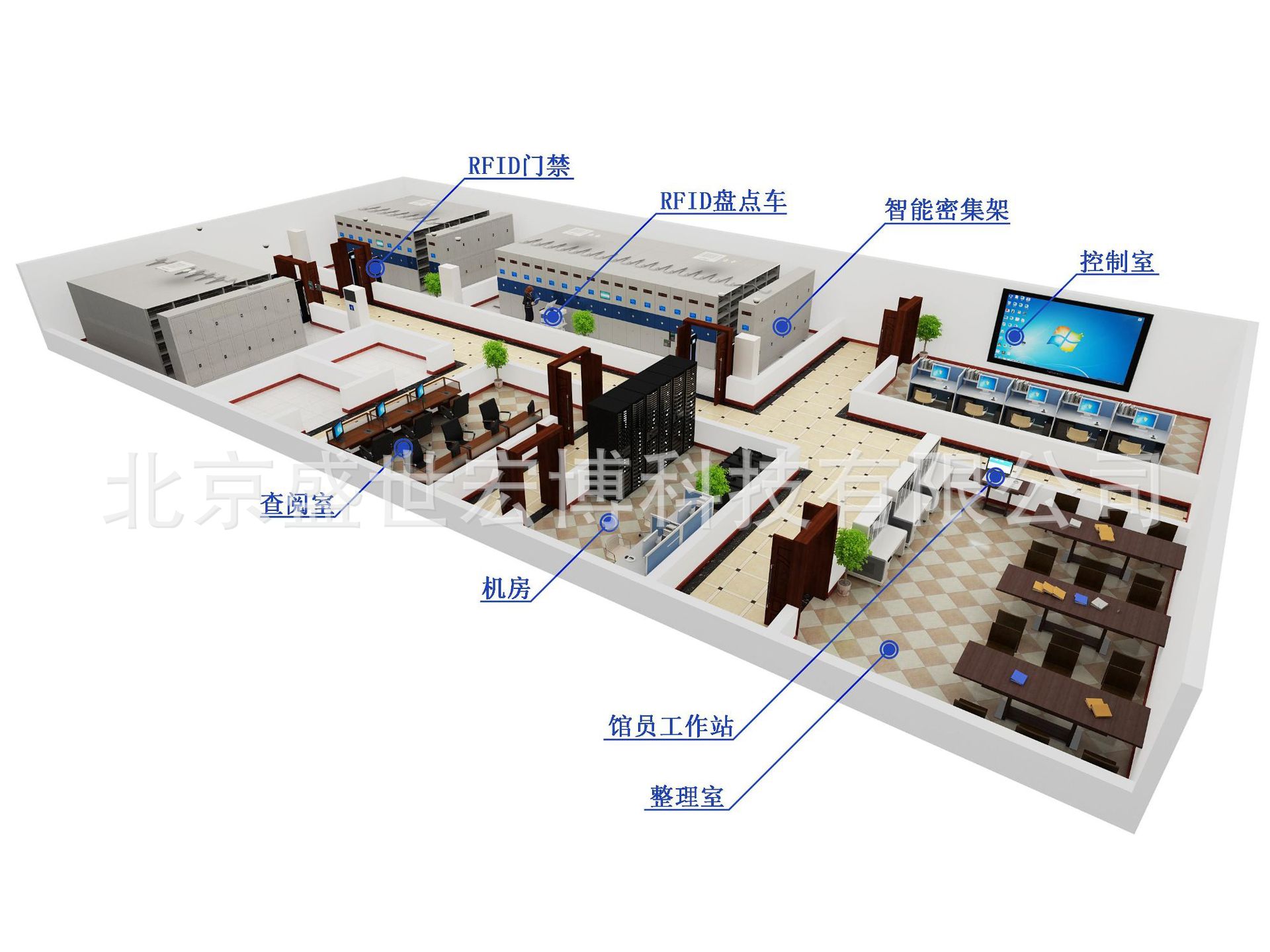 HONSOR智能3D可视化智慧档案库房应用分享