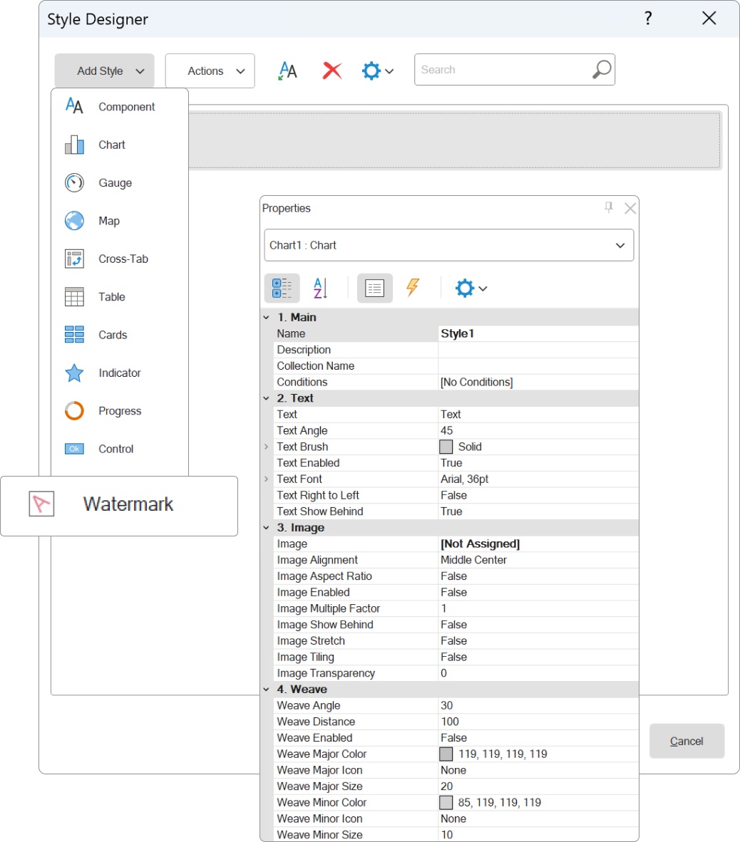 Stimulsoft 报表开发工具支持设置水印啦！一起来看~