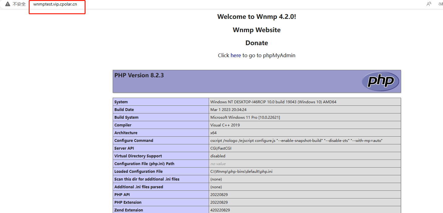 Wnmp服务安装并结合内网穿透实现公网远程访问——“cpolar内网穿透”