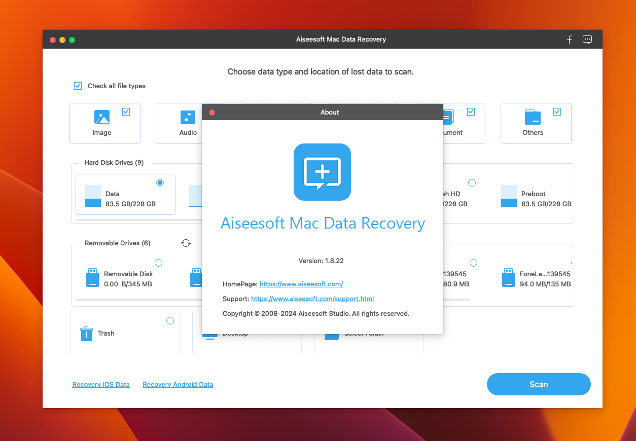 Aiseesoft Data Recovery for Mac v1.8.22 - 专业数据恢复软件