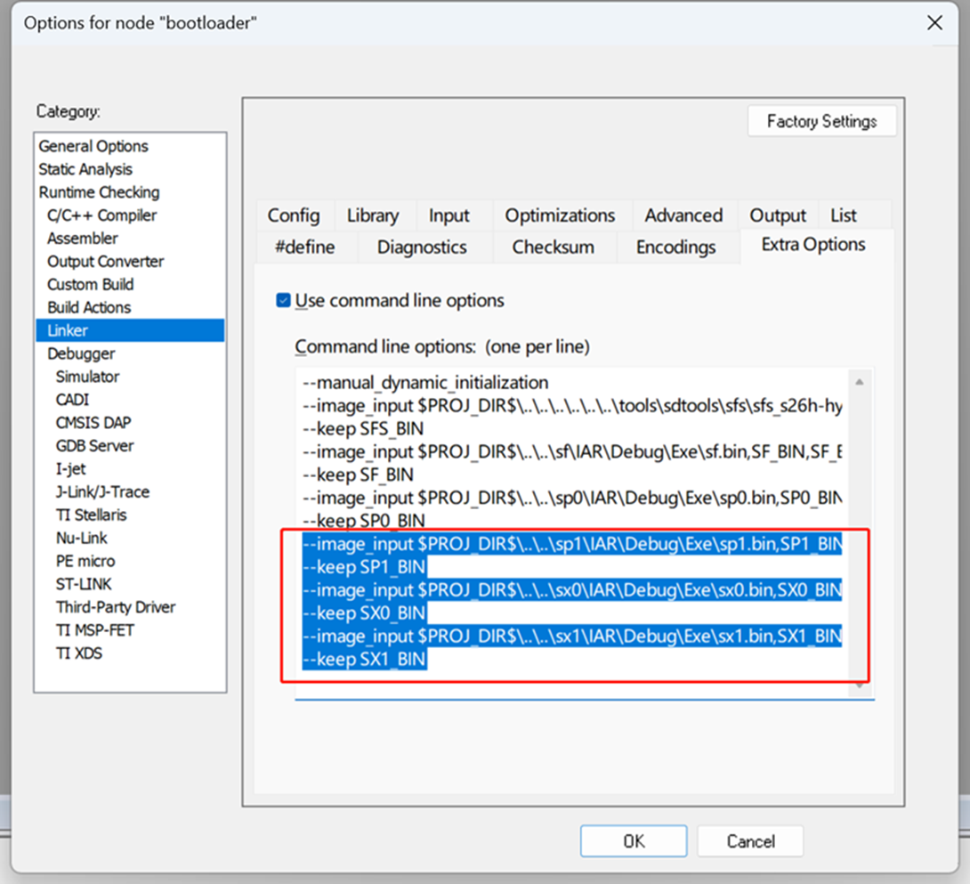 3.22 bootloader 工程 IAR 配置修改   