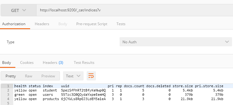 ElasticSearch RESTful接口详细说明(一)