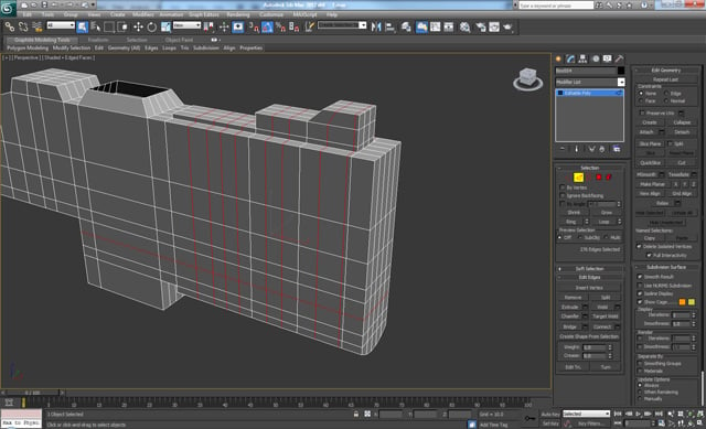 3D 工作室最大建模教程未来派螺栓枪