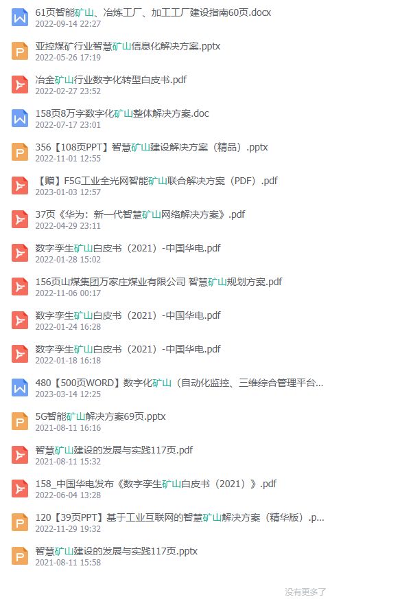 145页PPT智慧矿山整体规划建设方案