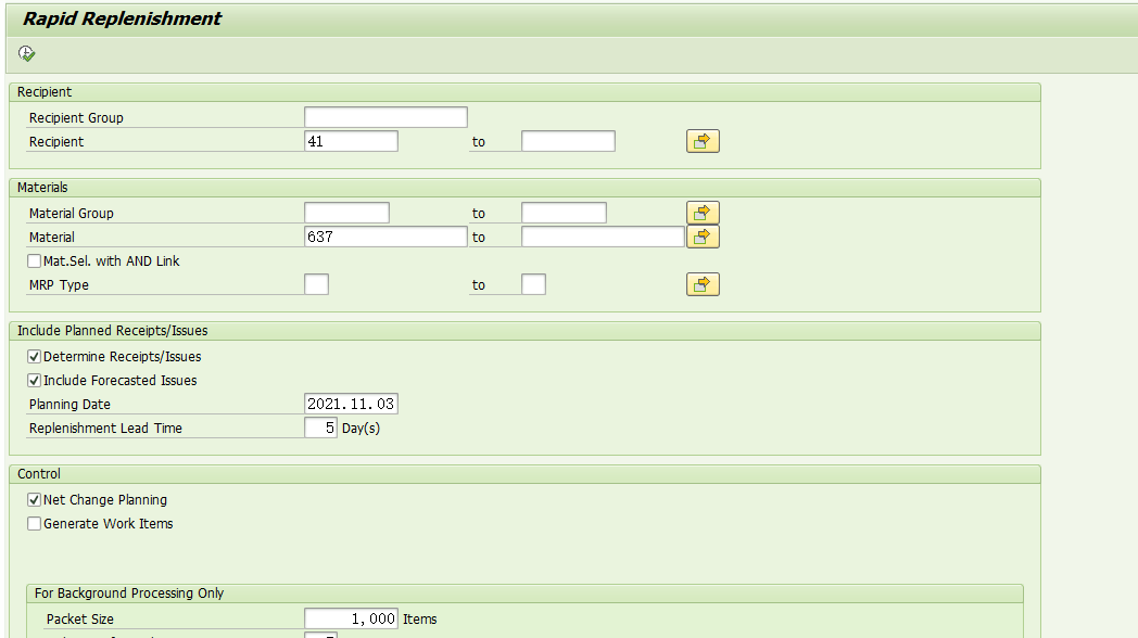 SAP 自动补货WRP1R事务代码报错 - Forecast values for determin...