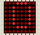 proteus实现74HC595在LED点阵中显示数字0