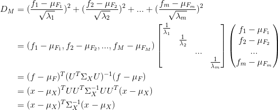马氏距离(Mahalanobis Distance)与欧式距离