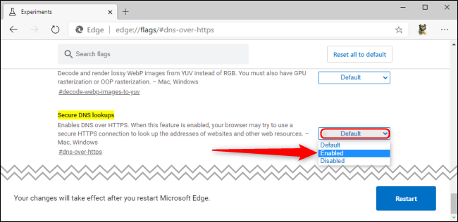 edge无法上网dns_如何在Microsoft Edge中通过HTTPS启用DNS