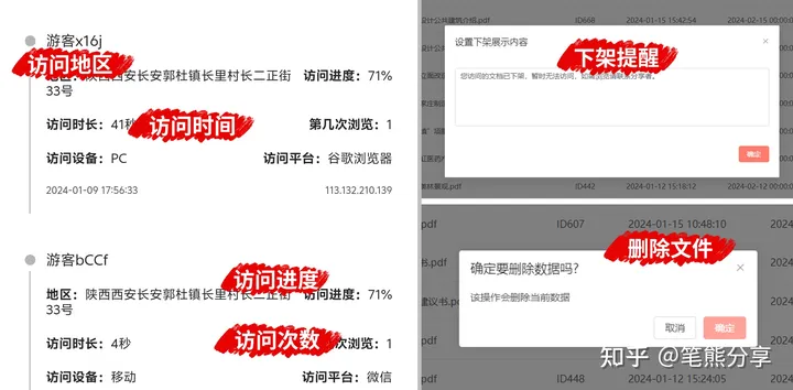 笔熊分享：文档加密分享（可以限制打开次数，可阅后即焚、远程销毁）插图3