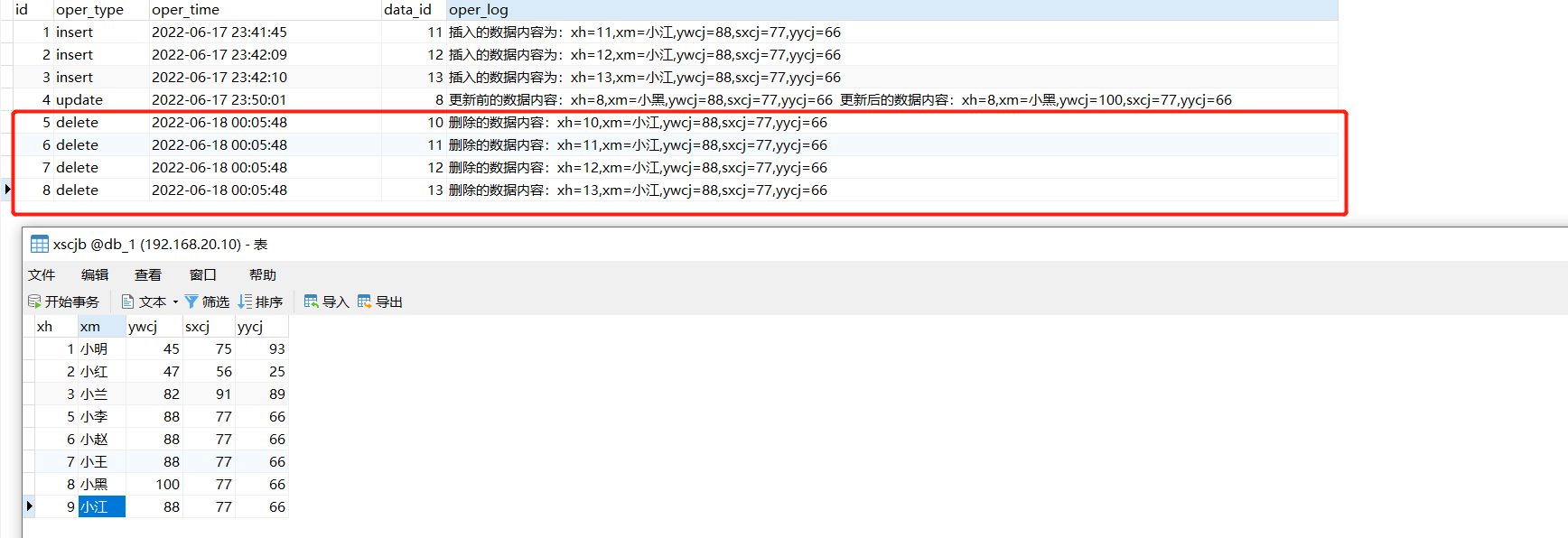 第68讲：MySQL触发器的核心概念以及常见的触发类型应用案例