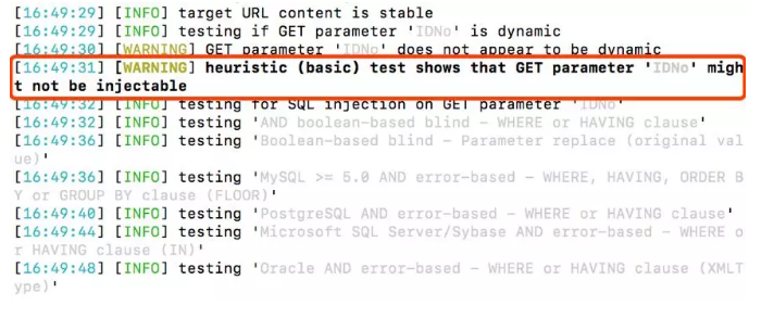 sql注入检测工具 mysql_SQL注入测试