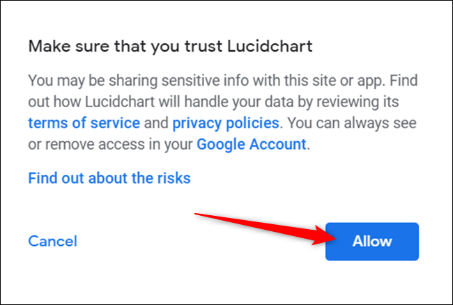 Click "Allow."