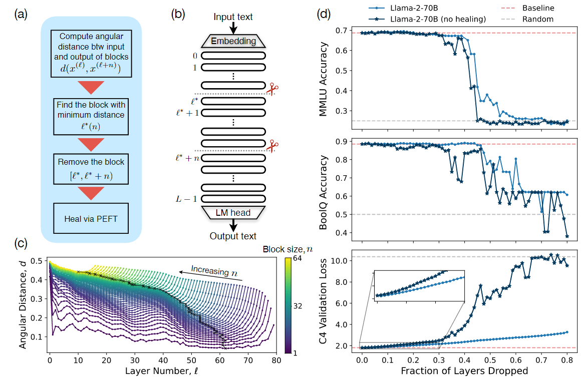 论文阅读：The Unreasonable Ineffectiveness of the <span style='color:red;'>Deeper</span> Layers 层剪枝与模型嫁接的“双生花”