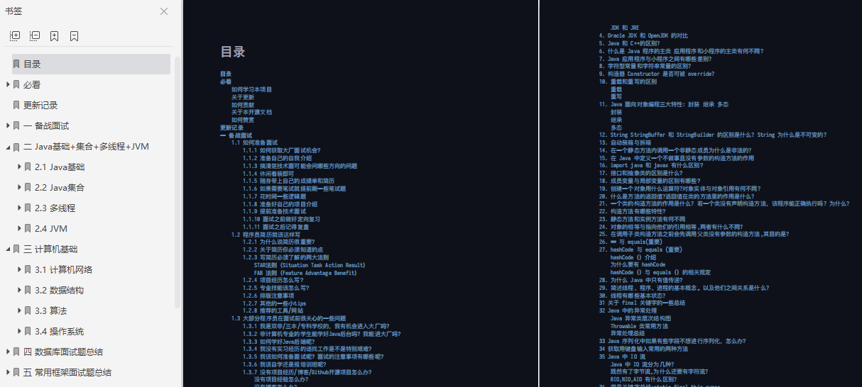 github上标星70.5k，贼火的Java突击手册，全面详细对标阿里P7