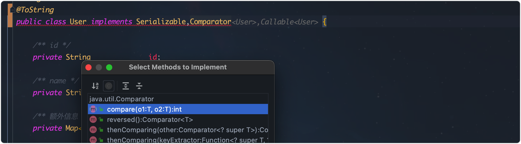 Comparator接口