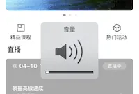 系统本身的音量控制UI