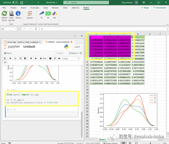 c调用python gensim包_Jupyter Notebooks嵌入Excel并使用Python替代VBA宏