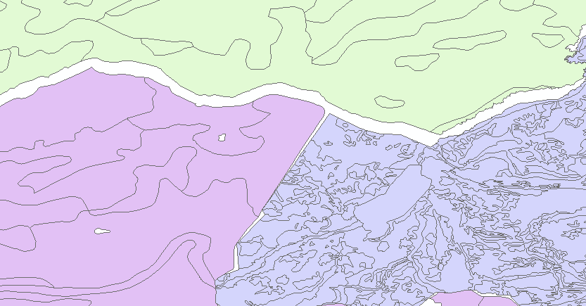 陆地明显不能有空缺