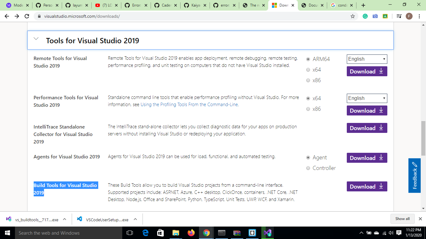 Error Microsoft Visual C 14 0 Is Required Get It With Microsoft Visual C Build Tools Http Landinghub Visualstudio Com Visual Cpp Build Tools 开源项目 Csdn问答