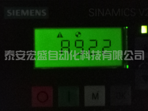 【西门子V20变频器】 变频器运行时报A922报警