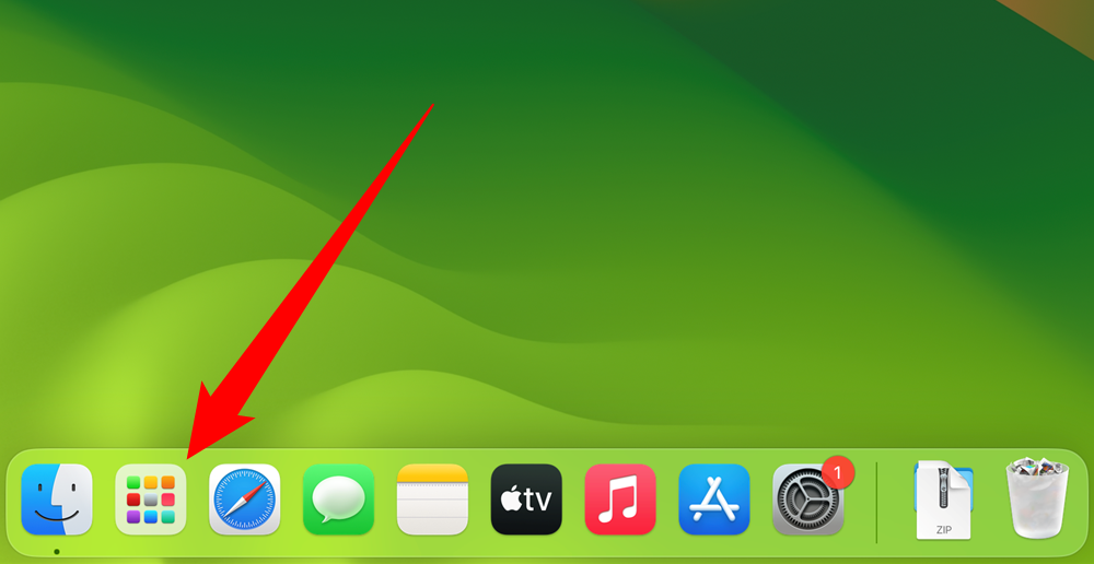 Click the Launchpad icon.