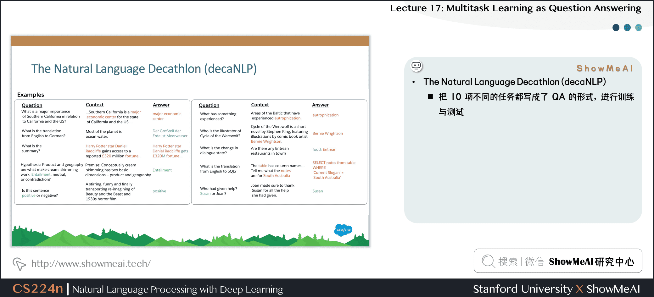 自然语言处理十项全能 (decaNLP)